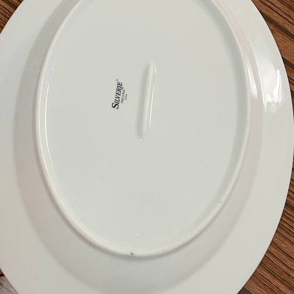 Vintage Silverie Fine China 14" x 10.25" Oval Platter - Picture 7 of 12
